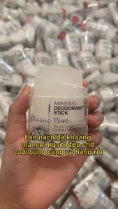 Lăn Nách Đá Khoáng Thiên Nhiên KLEAR Thái Lan ngăn mùi không ố vàng