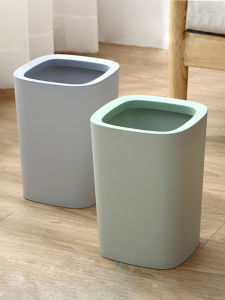 Thùng Rác Hình Vuông Dung Tích Lớn 12L Không Có Nắp Không Rò Rỉ Túi Phong Cách Scandinavia Chất Liệu Nhựa Sử Dụng Trong Gia Đình