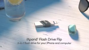 Sandisk iXpand Flip Flash Drive Flip OTG USB for iPhone & iPad (32GB/64GB/128GB) SDIX90N