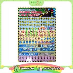 Poster Rambu-Rambu Lalu Lintas Poster Karton Berkualitas Tinggi Desain Menarik Untuk Anak Pengiriman Cepat Dan Aman - Lazada
