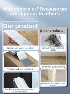 deli | Windproof Thermal Protection Window Tape No Residue Waterproof High Adhesion
