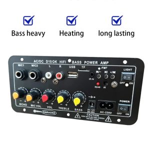 Amplifier Board Audio Bluetooth hifi USB FM Subwoofer DIY 40W