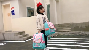 Student schoolbag  large capacity wear-resistant load reducing ridge protection waterproof