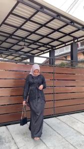 Nisya /Fuji Dress brukat outher inner 3 look in 1 gamis kondangan gamis pesta wanita model terbaru dress bridesmaid baju dress wanita muslim hijab bahan silk+ tille jullite inner outher terpisah size M-XXL Dress cewek dewasa remaja COD-KL