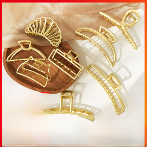 Kẹp Tóc Kim Loại Cỡ Lớn 2023 Kẹp Tóc Đuôi Cá Cỡ Trung Dành Cho Nữ Phụ Kiện Tóc Mùa Hè Kẹp Tóc Sau Đầu Đơn Giản Sang Trọng