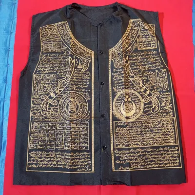Rompi Ontokusumo Kain Hitam Motif Ra jah Arab