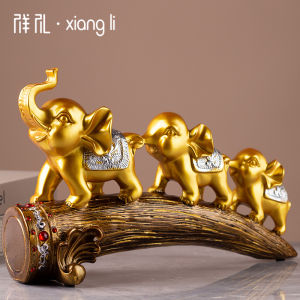 Lucky Elephant Figurine Modern Minimalist Home Decor Living Room TV Cabinet Wine Cabinet Creative Entrance Office Desk Craft