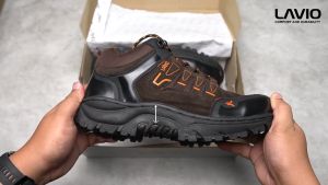 Lavio Sepatu Pria Safety Boots High Premium Quality Elektra Booster Mood Hiking Proyek Outdoor Touring Anti Licin Termurah