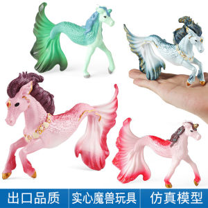 Western Mythology Dragon Horse Head Fish Tail Sea Horse Elf Model Toy Realistic Animal Dolls Gift Ornament for All Ages