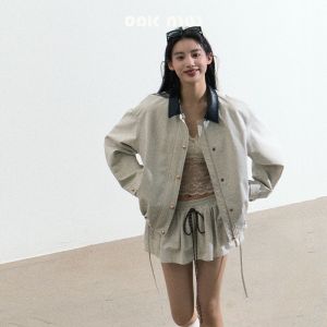 OAKMOO | Áo Khoác Detroit Phong Cách Retro Dành Cho Phụ Nữ