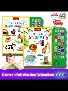 【SG Stock】Lets Learn Animals/Farm Animals 27 Buttons Kids Electronic Sound Book★Early Learning Motessori Toy✅Toddler Talking E-Book✅Children/Baby Christmas/Birthday Gift/Presents✅