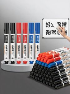 deli | Easy Erase Big Nib Large Ink Capacity Whiteboard Marker For Board Use Teachers and Kids No Toxic