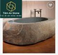 Bồn tắm đá cuội nguyên khối Tâm An Stone. 