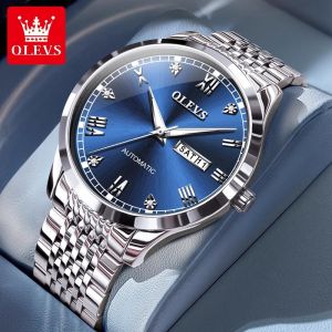 OLEVS | Đồng Hồ Cơ Nam Tự Động Dây Đeo Chống Nước Kinh Doanh