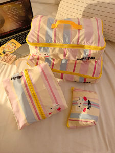 Adorable Travel Underwear Socks Storage Bag Personal Hygiene Waterproof Portable Organizing Bag for Luggage Cartoon Polyester