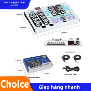 IRIN | Card Âm Thanh White SX98 48V Phiên Bản Tiếng Anh Thiết Bị Thu Âm Chuyên Nghiệp Cho Điện Thoại Và Máy Tính Bộ Karaoke K