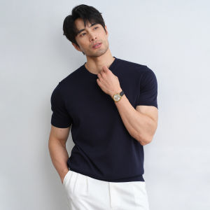 SIMWETO | High-Quality Silk 16 Needles Short-Sleeve T-Shirt