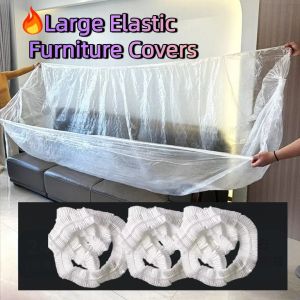6Pcs Dust Covers With Elastic Drawstring For Sofas Beds Cabinets Essential Travel Companions Home Furnishings Universal Sofa Wardrobe Covers Household Supplies