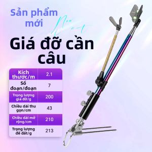 LONGWANGHEN | Giá Đứng Câu Cá Inox Nhiều Màu Có Thể Tháo Rời