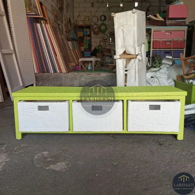 Lemari Tv Rotan Sintetis 3 Laci