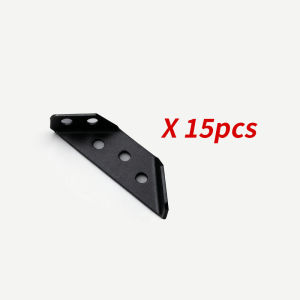 8/15pcs multifunctional corner code black bracket fastener for stabilizing furniture used for tables chairs and shelves