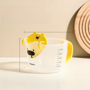 Kitchen Food Grade Plastic Measuring Cup Egg Yolk Bowl High Temperature Resistant Filtering Cup for Babies Cooking Tools