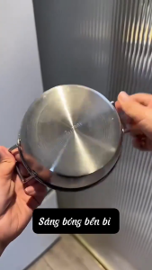Bát Inox 2 Quai Kèm Thìa Dung Tích 500ml Chén Đựng Cơm Inox Cháo Mì Canh Súp Tiện Dụng Cho Gia Đình