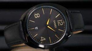 SKMEI JAM TANGAN PRIA KASUAL ANALOG ELEGAN MEWAH LEATHER QUARTZ WATER RESISTANT - 1891