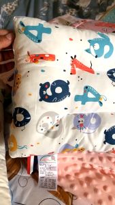 Kids Bean fleece Pillow  Children Pillow with skin friendly Cotton Health Cervical Cartoon Children Pillow Baby Pillow