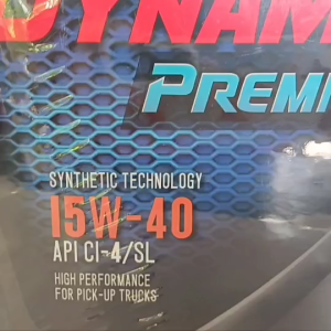 น้ำมันเครื่อง ดีเซล PTT ไดนามิค พรีเมียร์ 15W-40 [DYNAMIC Premier ] ขนาด 6+1 ลิตร น้ำมันเครื่องกึ่งสังเคราะห์