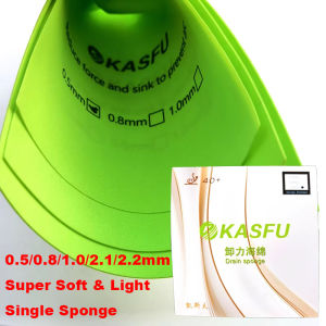 0.5/0.8/1.0/2.1/2.2mm Table Tennis Racket Sponge Super Soft & Light Single Sponge Suitable for Short/Long Pips Pips-in Rubber