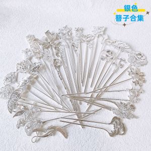 Silver Alloy Ancient Style Simple Hairpin Set: A Versatile Fashion Statement