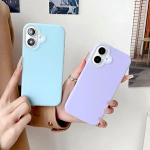 Ốp Điện Thoại Silicon Lỏng Mềm Cho iPhone Bảo Vệ Mờ Thạch Kẹo Màu Ốp Lưng Mặt Sau Chống Sốc Chống Trầy Xước Chống Bụi