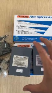 Bộ chuyển đổi quang điện Netlink HTB-3100AB 25km converter quang 1 sợi HTB 3100AB HTB 3100 HTB 3100A 3100B 100Mbps gồm 2 đầu AB