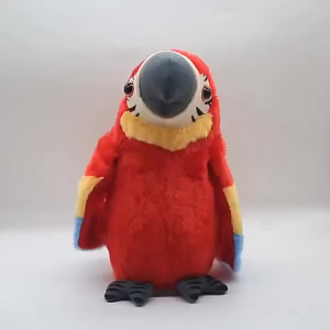 นกแก้วพูดได้ทุกภาษา ตุ๊กตานกแก้ว ปีกขยับ โยกตัวได้ (COD)