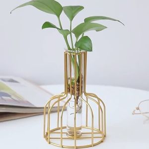 Nordic Wrought Iron Golden Hydroponic Vase: A Complete Guide