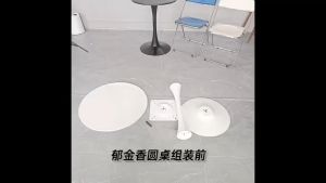 Pub Table and Chairs Counter Height Bar Table Round 50cm Top and 105cm Height