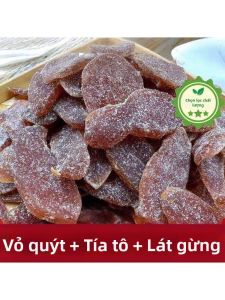Nguyên Liệu Nước Uống Ấm Mùa Đông Thu: Vỏ Quýt Khô Tía Tô Gừng và Đường Nâu
