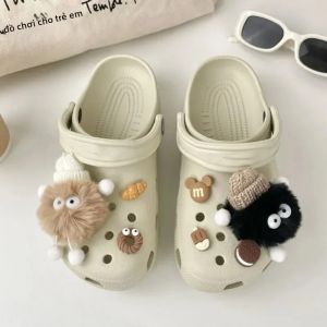 7 Món Trang Trí Giày Hình Quả Cầu Lông 3D Dễ Thương Cá Tính Làm Đồ Trang Trí Dép Sandal Quà Tặng Ngày Lễ Cho Bé Trai Bé Gái Chất Liệu ABS