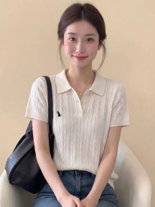 SHUQINGLAI | Polo Collar Short Sleeve Slim Fit Design Shirt