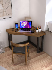 OUJUGEJIAJU | Customized Space-Saving Corner Solid Wood Desk