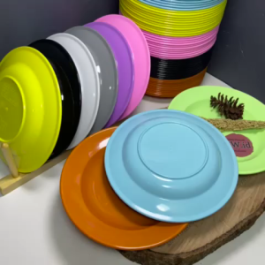 ( 12.pcs/6.pcs ) Piring Makan Melamine Dinner 9.Inc - 23 Cm Tebal Anti Pecah Tahan Panas / Piring Makan Besar / Piring Melamin / Piring / Melamine Original / Perabot Rumah Tangga / Peralatan Makan / Piring Makan Melamin Tahan Panas