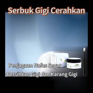 Jaysuing Serbuk Pemutih Gigi Membersihkan Gigi Pembuangan Tartar Nafas Segar Serbuk Gigi Penjagaan Mulut