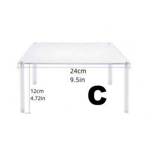 Cake Stand Transparent Square Acrylic Storage Tray Birthday Cupcake Dessert Stand Holder Cake Makaron Display Rack Party Supplie