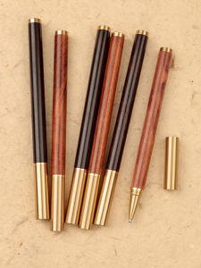 Graduation Gift Bronze Wood Neutral Pen Customizable Logo Business Gift Traditional Chinese Style Ballpoint Pen for Teachers And Classmates