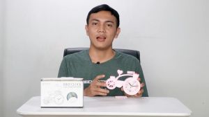Promo Jam meja alarm model sepeda import murah meriah T21