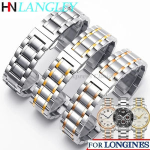 Watch Band For LONGINES WatchBand Stainless Steel Bracelet Original Master Crescent 12/13/14/15/16/17/18/19/20/21/22/24mm Strap
