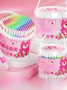 Water-Based Acrylic Markers Washable Non-Toxic Art Supplies for Kindergarten Students 24 Colors 36 Colors Drawing Notebook DIY