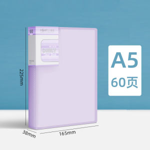 Thickened A5 File Folder 100 Pages Student Multi-layer Transparent Index Card Holder A4  Paper Folder 32K Drawing Folder