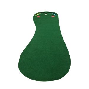 Indoor Golf Putting Practice Mat Easy Storage Mini Green Large Footprint Golf Swing Trainer Easy Carry Golf Putting Mat